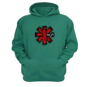 Genérico - Polerón Canguro Red Hot Chili Peppers Verde Aguamarina Talla Xl Unisex