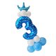 thumbnail image 3 of Conjunto De Columna De Globos De Corona De Todos Los Números Decoración De Fiesta De Feliz Cumplea?os Número 3, 3 of 3