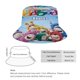 thumbnail image 2 of oddbods Sombrero bucket para adultos, gorra de protección solar, sombrero de pescador plegable para viajes al aire libre, pesca y actividades de verano, 2 of 6