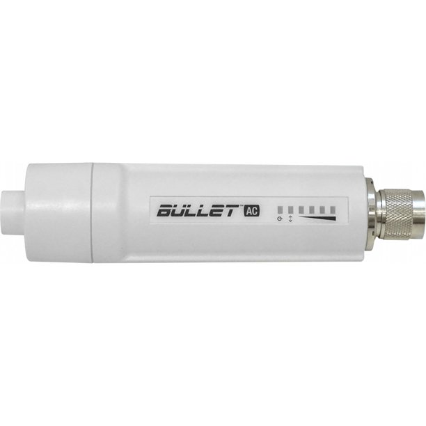 BULLET-AC. Punto de acceso para exteriores UI de doble banda 2,4/5 GHz, requiere PoE 15-24 V, requiere antena 1-N-M B-DB-AC UBIQUITI