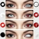 thumbnail image 2 of Lentes de Contacto - Fantasía - Rojo con arco Blanco rojo S, 2 of 2