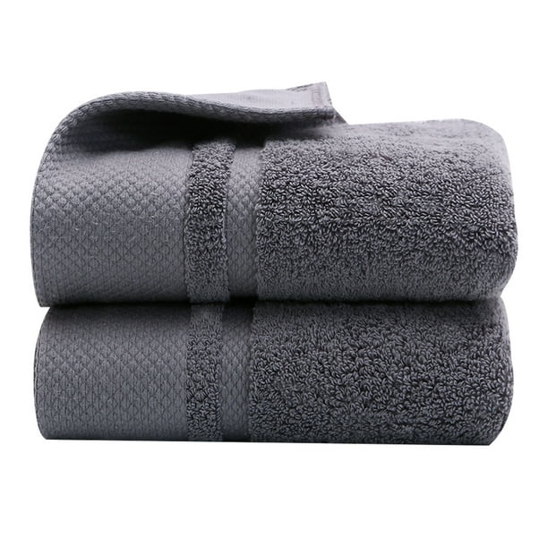Juegos de toallas de baño, toallas faciales de algodón, toallas de mano súper suaves y altamente absorbentes (paquete de 2)