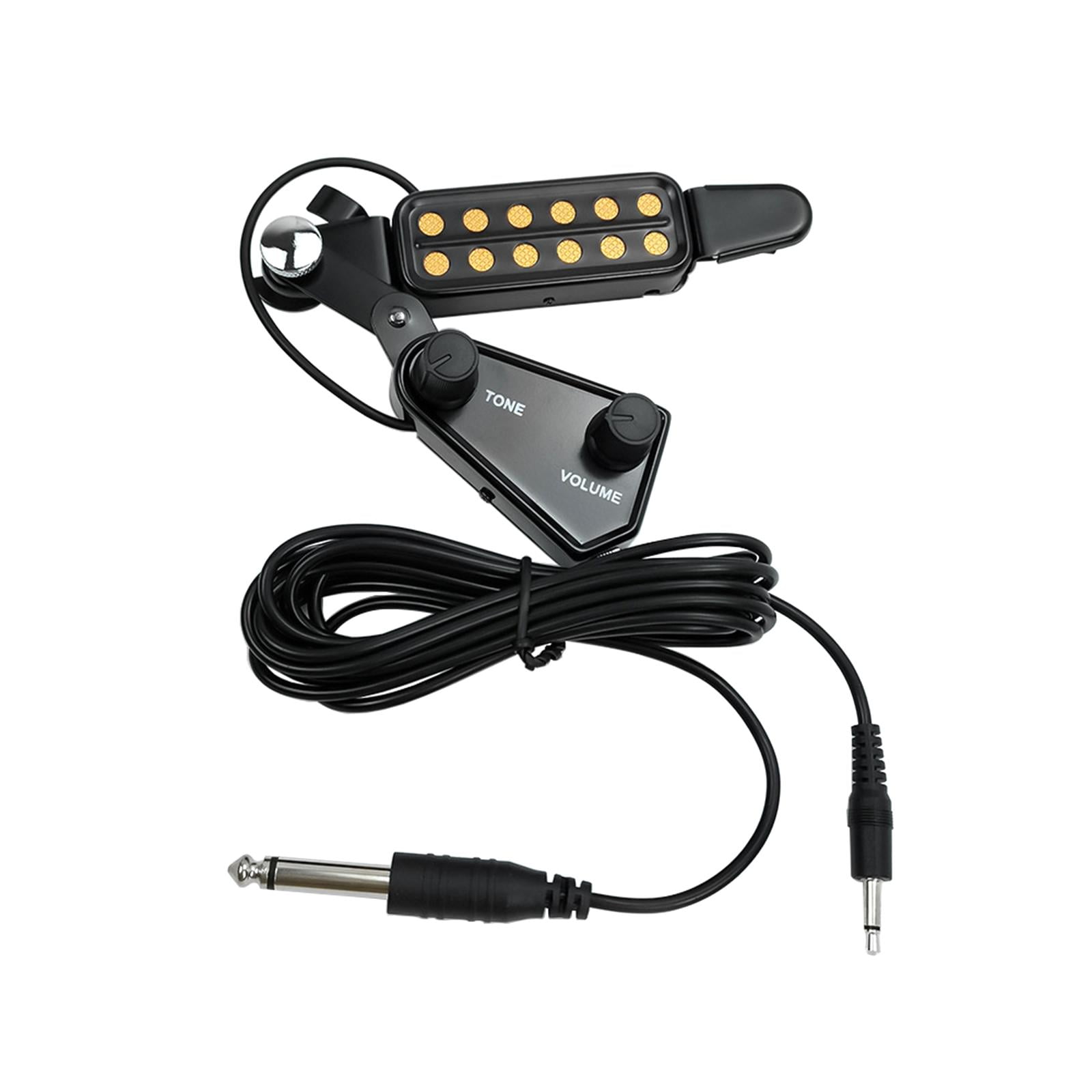Magideal - Pastilla De Guitarra Con Control De Volumen Clip Eléctrico En Accesorios Preamplificador Amplificador De Sonido Para Guitarra Acústica Guitarra De