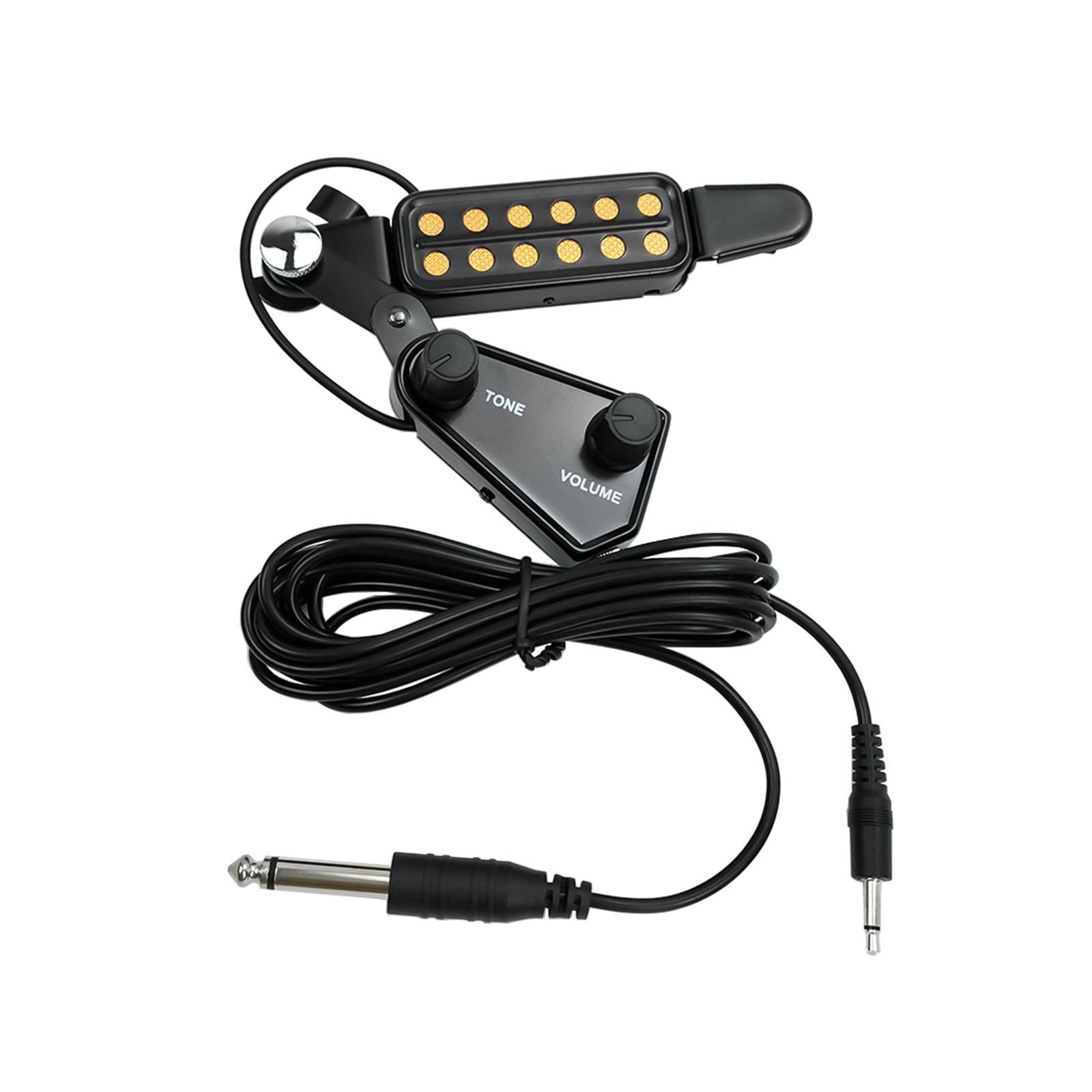 Magideal - Pastilla De Guitarra Con Control De Volumen Clip Eléctrico En Accesorios Preamplificador Amplificador De Sonido Para Guitarra Acústica Guitarra De