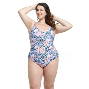 Samia - Traje De Baño Enterito Con Cheeky Celeste L