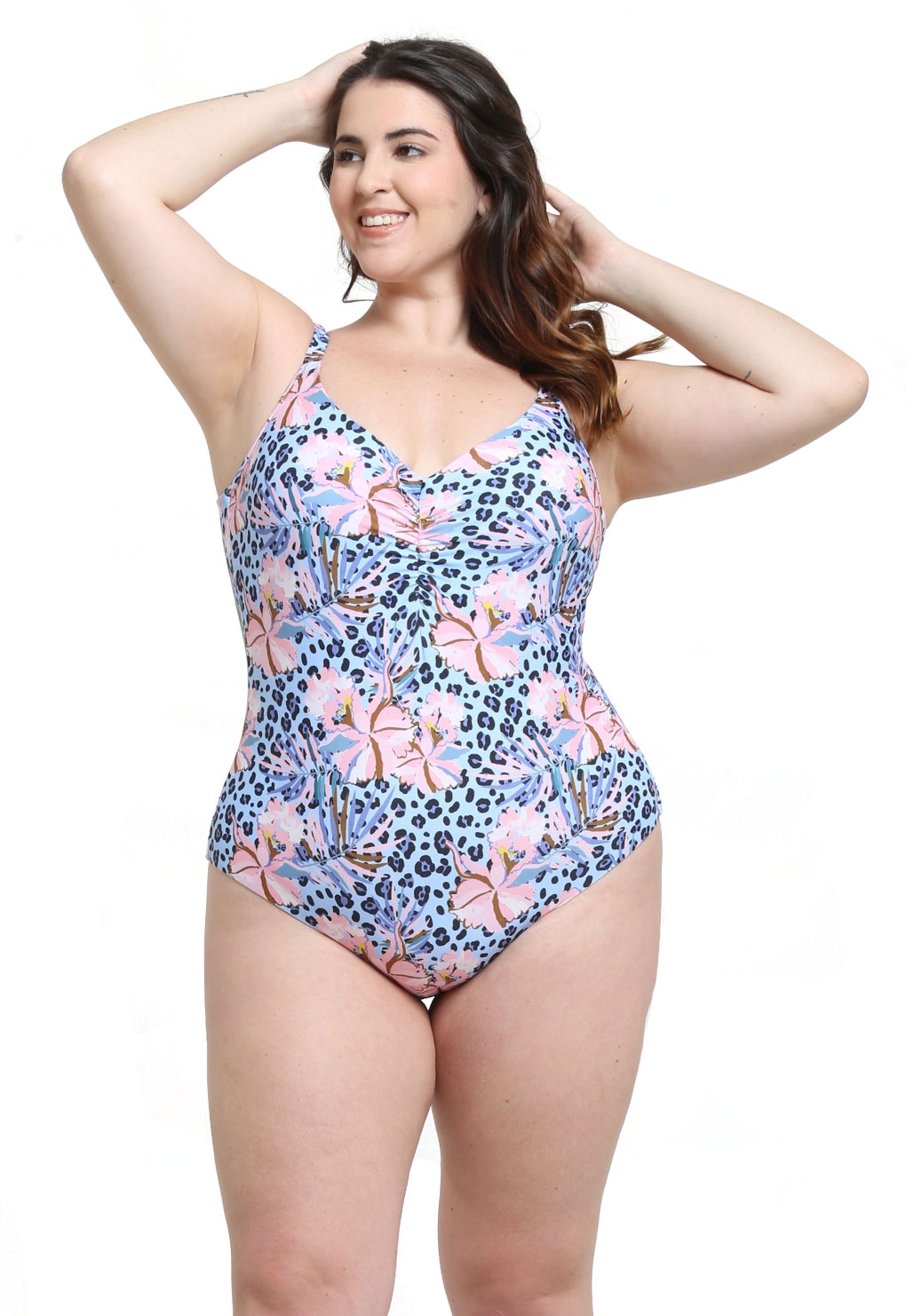 Samia - Traje De Baño Enterito Con Cheeky Celeste M