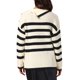 thumbnail image 3 of Mujeres Suéteres de Jersey de Manga Larga con Rayas, Cuello con Solapa, Bloque de Color, Blusas Sueltas Casuales M Albaricoque, 3 of 6