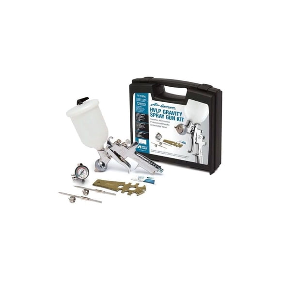 Kit de pistola de pintura Iwata IWA-9276 HVLP de gravedad con aguja/boquilla de 1.3 mm