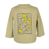 Pillin - Polera Bebé Niño Manga Larga Estampado Dinosaurios Verde