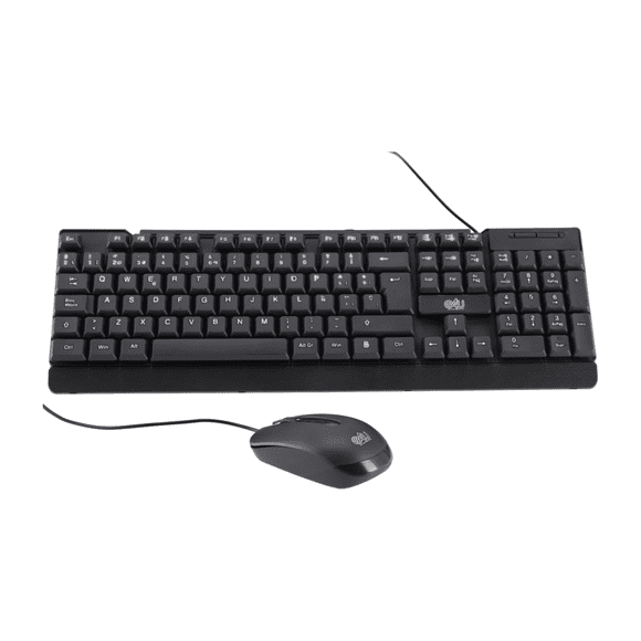 Kit Teclado y Mouse E4U | Conexión USB Plug & Play + Diseño Ergonómico