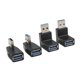 thumbnail image 3 of USB 3.0 Un Cable De Extensión Masculino A Hembra Con Enchufe Adaptador De ángulo Recto De 90 Grados, 3 of 5