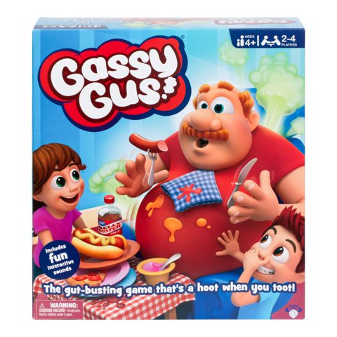 Juego Moose Gassy Gus Interactive Gut-Busting 2-4 Jugadores 4+