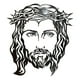 thumbnail image 3 of Estatuilla De Cabeza De Jesús De Metal Decoración Espiritual 35x25cm Adorno Del Día Del Padre, 3 of 3