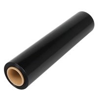 Genérico - Rollo Stretch Film Alusa Embalaje Autoadherente Negro 220M Black