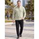 thumbnail image 2 of INSPIRE CHIC Sudadera Henley para Hombre Grande y Alto de Manga Larga Sudaderas Casuales XL Beige, 2 of 5