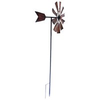 Magideal - Molinillo Giratorio De Viento De 28 Pulgadas, Escultura De Viento, De Metal, Adorno Decorativo Para Césped, , A A