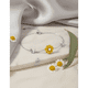 thumbnail image 1 of Pulsera girasol plata 925 corazón mujer joya diámetro 17, 1 of 3