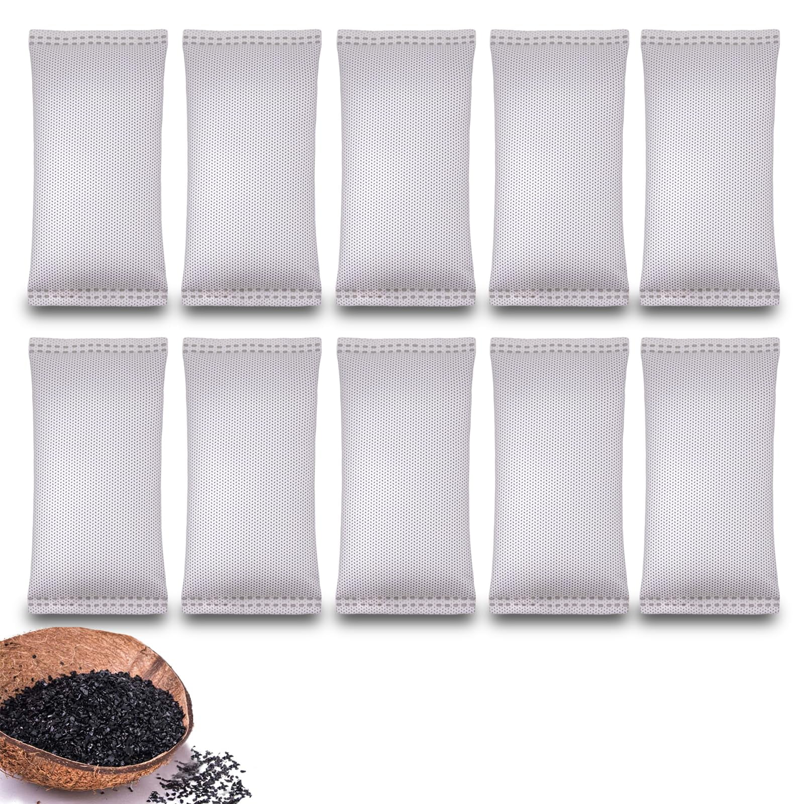 Hanyan - Bolsas Purificadoras De Aire Con Carbón De Cáscara De Coco, 50 G, Nature Fresh