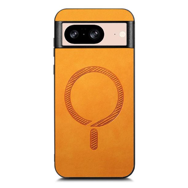 Magnetic Slim Case for Google Pixel 8 with Camera Guard & Anti-Scratch Back Yellow