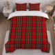 thumbnail image 1 of Scottish Plaid Themed Bedding Set Duvet Cover and Pillowcase Set Soft and Comfortable for All Seasons, 1 of 5