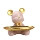 thumbnail image 1 of Estatuilla De Oso Bandeja De Almacenamiento Organizador De Escritorio Para Comedor Entrada Tienda Rosa, 1 of 3