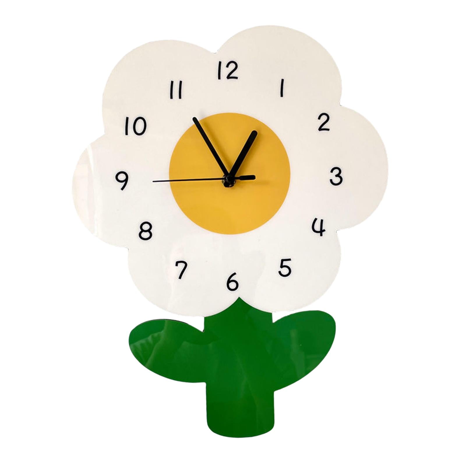 Magideal - Reloj De Pared Silencioso, Reloj Colgante , Decoración Artística, Manualidades, Colorido Preciso, Encantador Para Decoración Del Hogar, , Pequeña Pequeña