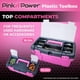 thumbnail image 3 of Caja de herramientas Pink Power para mujer, organizador de costura y manualidades, paquete de 2, 3 of 3