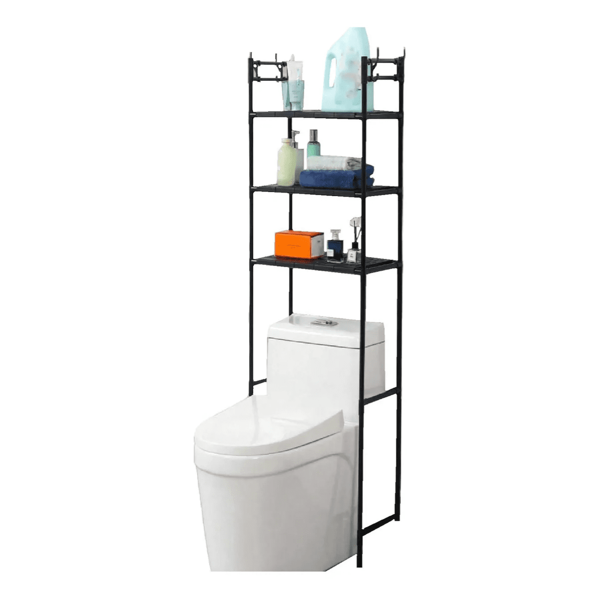 Genérica - Rack Organizador Sobre Wc Inodoro Baño Multifuncional 30kg Negro