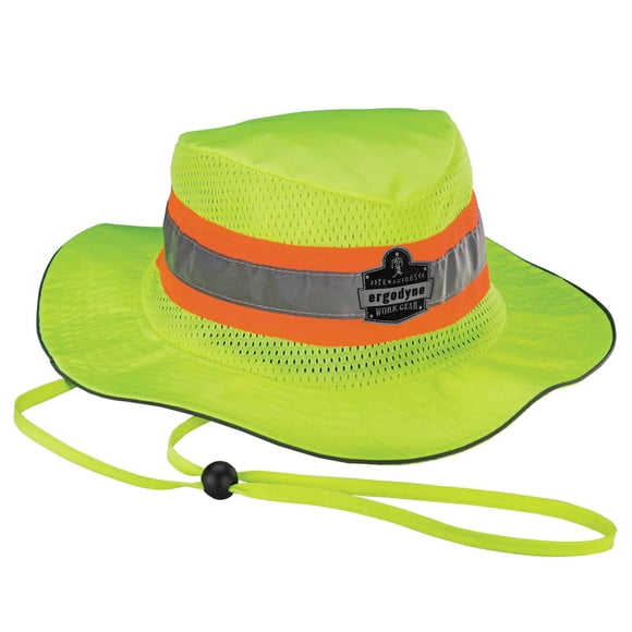 Sombrero Ergodyne Hi-vis Ranger Lime 150D de poliéster