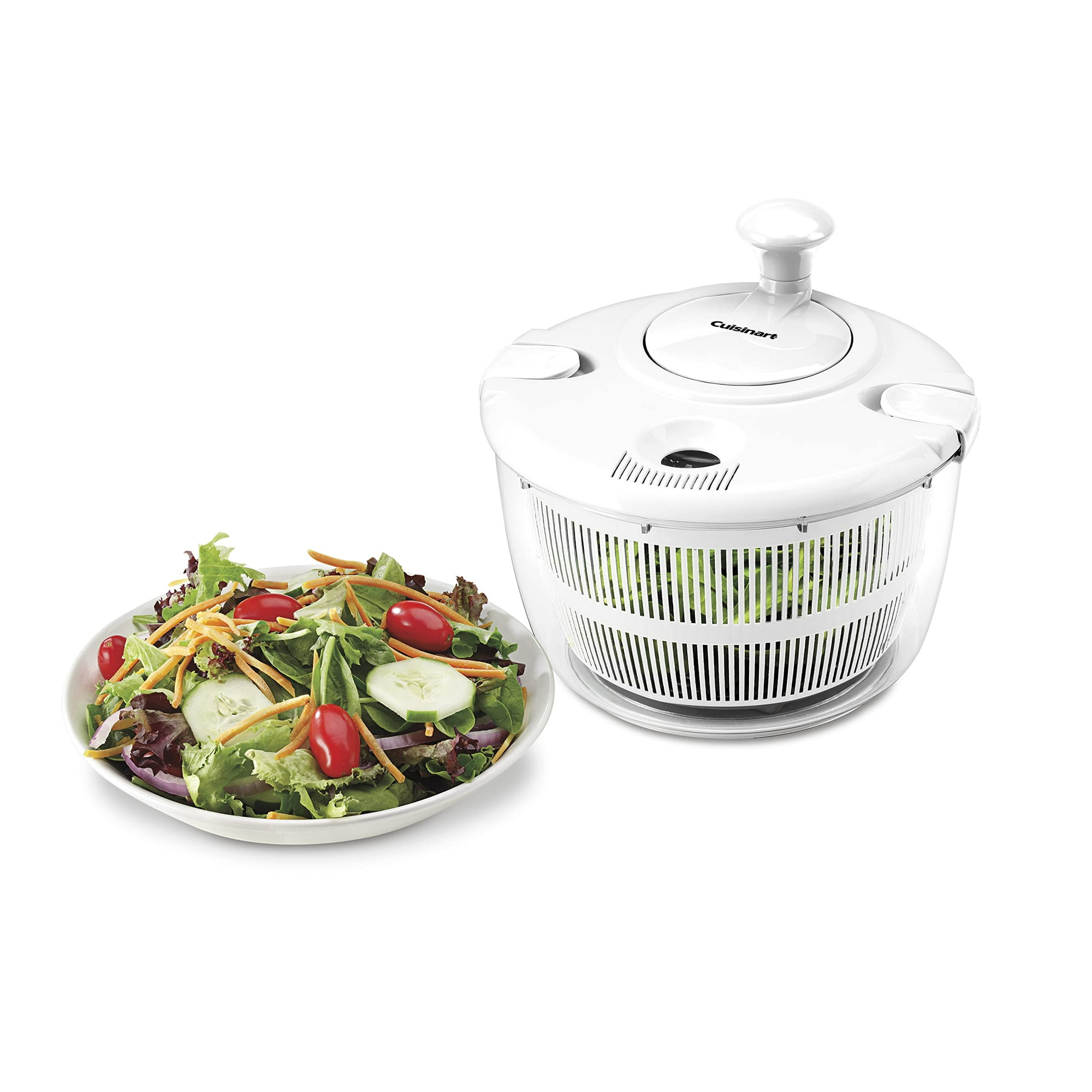Centrifugadora De Ensaladas Cuisinart Ctg-00-sasw, 5 L, Lavar, Centrifugar Y Secar