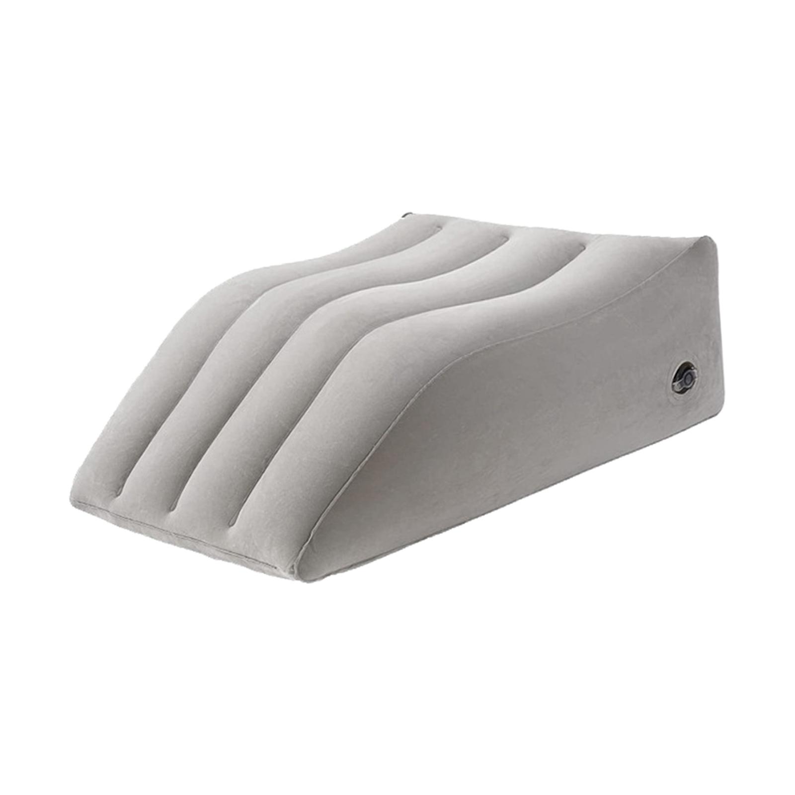 Magideal - Almohada Inflable Para Piernas, Fácil De Inflar, Almohada De Elevación De Los Pies De La Parte Inferior De La Espalda, Almohada Cómoda Para Las Pierna