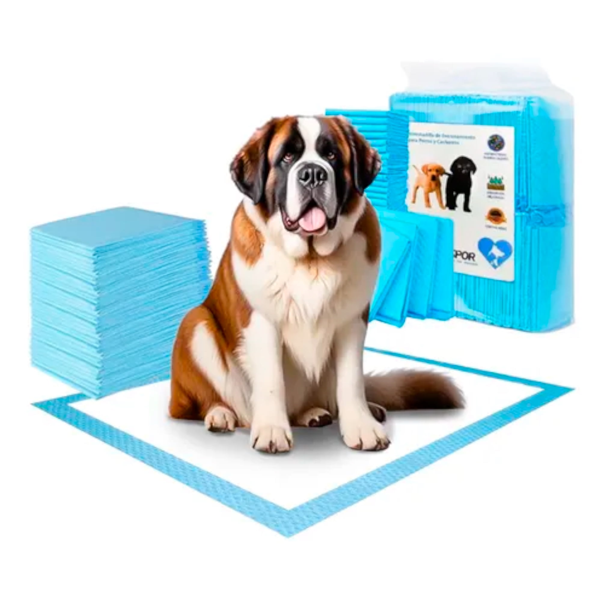 Aspor - 100 Pañales Tipo Sabanillas Mascotas Perros Y Gato 90x60cm