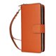 thumbnail image 1 of Funda Cartera con Cremallera y Correa para iPhone 16 Plus Soporte y Tarjetero Marrón, 1 of 6