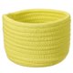 thumbnail image 1 of Cesta de Almacenamiento Tejida de Cuerda de Algodón Pequeña Amarilla Uxcell, Estante de Almacenamiento de Armario, Cestas Tejidas de Regalo, Caja de Guardería Linda, Decoración de Organización, 1 of 7