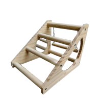 Magideal - Percha De Pollo De Madera Con Estructura Multinivel Para Gallinas Juguetes De Entrenamiento Barra De Descanso Y Soporte Adecuada Para Criaderos