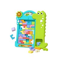 Genérico - Tetris Montessori Para Niños Bloques De Lógica 3D Verde