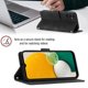 thumbnail image 2 of Funda Cartera para Samsung Galaxy A04 4G con Soporte y Ranuras, Resistente a Golpes y Rayones Negro, 2 of 5