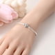 thumbnail image 3 of Pulsera Plata 925 Corazan Cadena Serpiente Mujer, 3 of 3