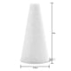 thumbnail image 2 of Cono de espuma para manualidades FloraCraft CraftFom, paquete de 48 unidades, 6 x 7 cm, color blanco, 2 of 8