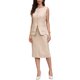 thumbnail image 1 of INSPIRE CHIC Conjunto de Falda de Traje de 2 Piezas para Mujer Verano Conjunto de Trabajo de Negocios Chaleco sin Mangas Blazer y Falda Recta M Beige, 1 of 6