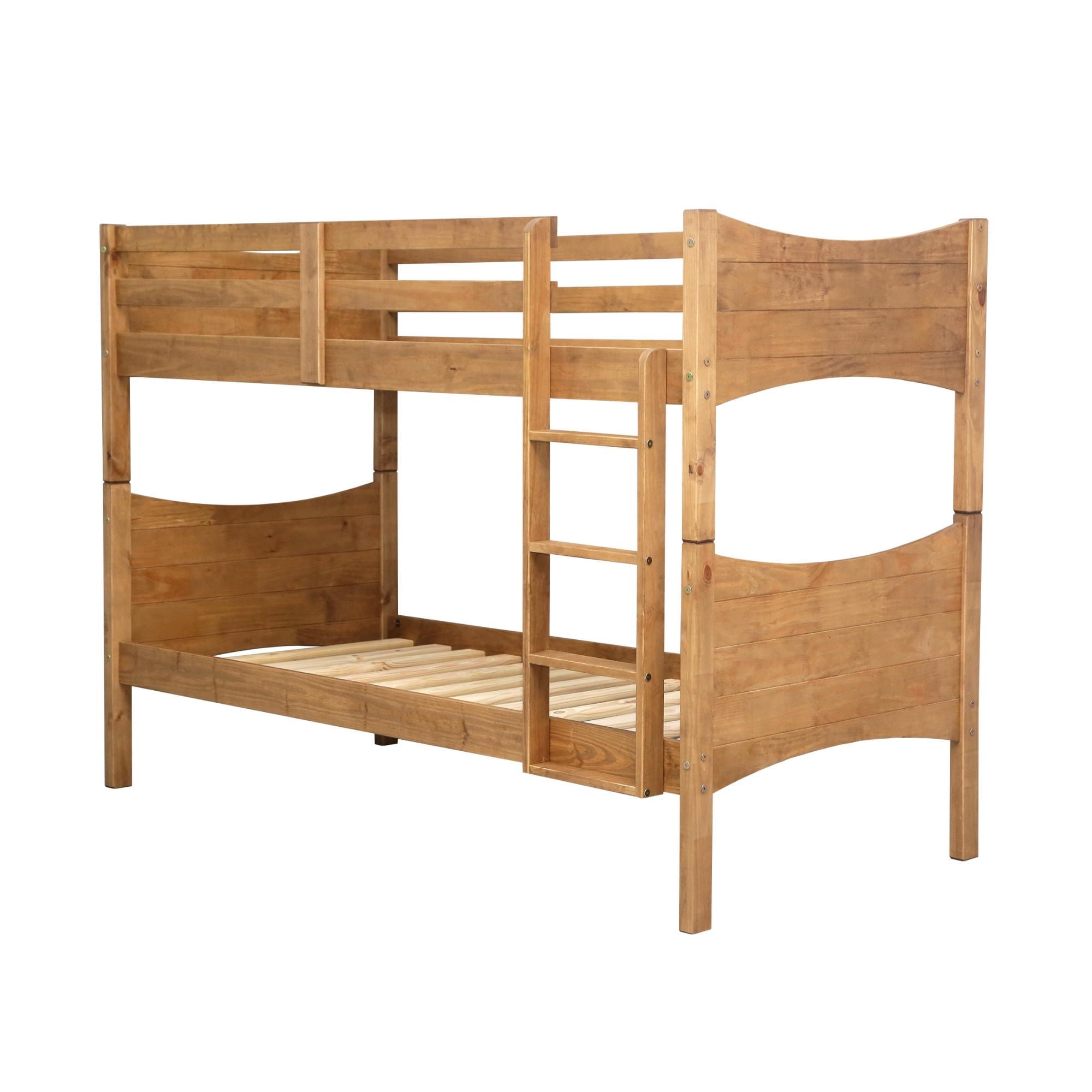 Decocasa - Camarote Curvy 1 Plaza Desmontable 100% Madera