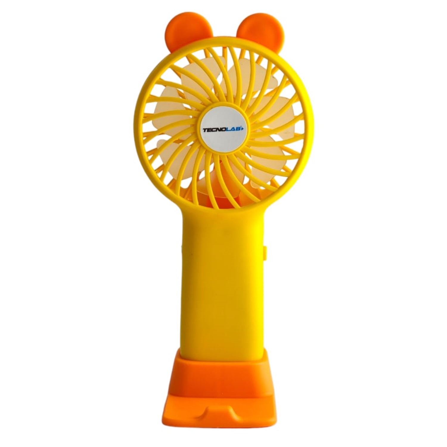 Mini Ventilador Portátil Recargable Tecnolab Amarillo Tl672O