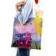 thumbnail image 4 of Ben y Holly Bolso de tela con estampado de lienzo para mujer, bolsa de compras reutilizable y estética, con cremallera interior, regalo para mujer,40*45cm., 4 of 6