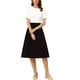 thumbnail image 2 of INSPIRA CHIC Blusa con Cuello Peter Pan para Mujeres Regreso a Clases Jacquard Floral Manga Corta Abullonada Kawaii Talla XL Blanca, 2 of 7