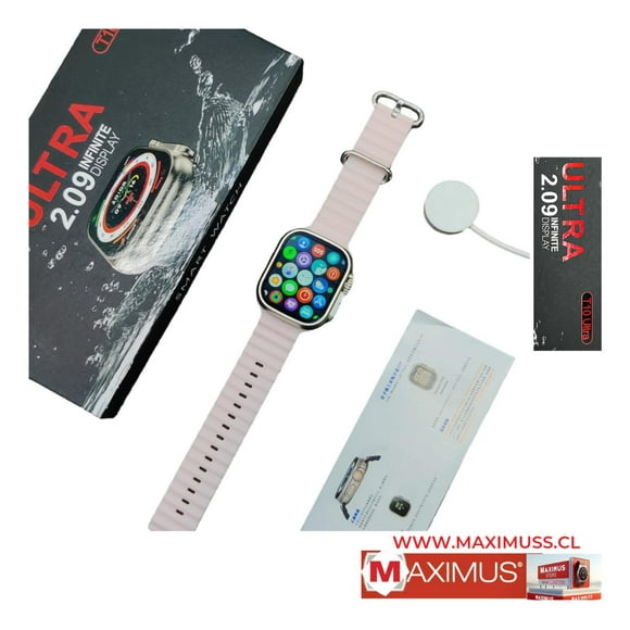 Reloj T10 Ultra Inteligente Smartwatch Rosado / Realiza Y Re rosa