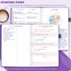 thumbnail image 2 of Clever Fox Libro en blanco 17x21 cm Planificador morado, 2 of 6