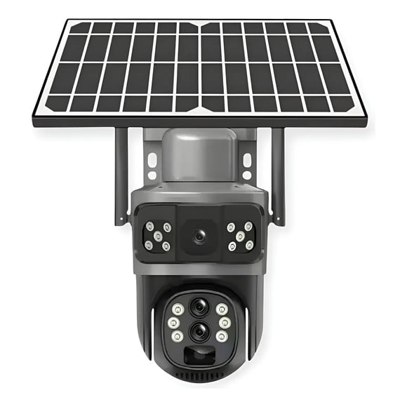 Camara Ip Solar Sim Satelital 4g Doble Visión. Exterior
