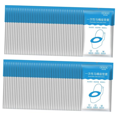 Bothyi - Funda Desechable Para Asiento De Inodoro, Impermeable, Para Oficina Y Baño, 50 Piezas