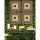 thumbnail image 3 of Pantalla decorativa de pared Gems SGS4146-76F marrón hecha a mano, 3 of 5