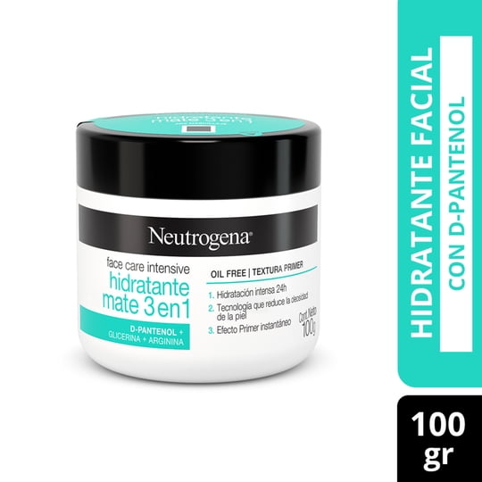 Crema Facial Neutrogena Face Care Intensive Hidratante Mate 3 En 1